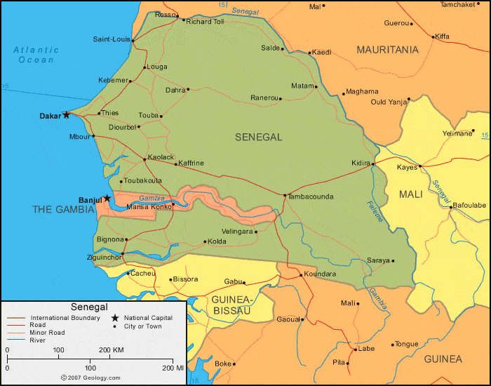 [Update] Bản đồ đất nước Sénégal (Senegal Map) phóng to năm 2022 13