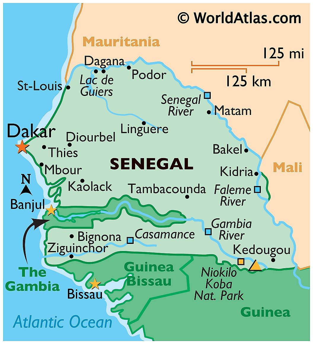 [Update] Bản đồ đất nước Sénégal (Senegal Map) phóng to năm 2022 14