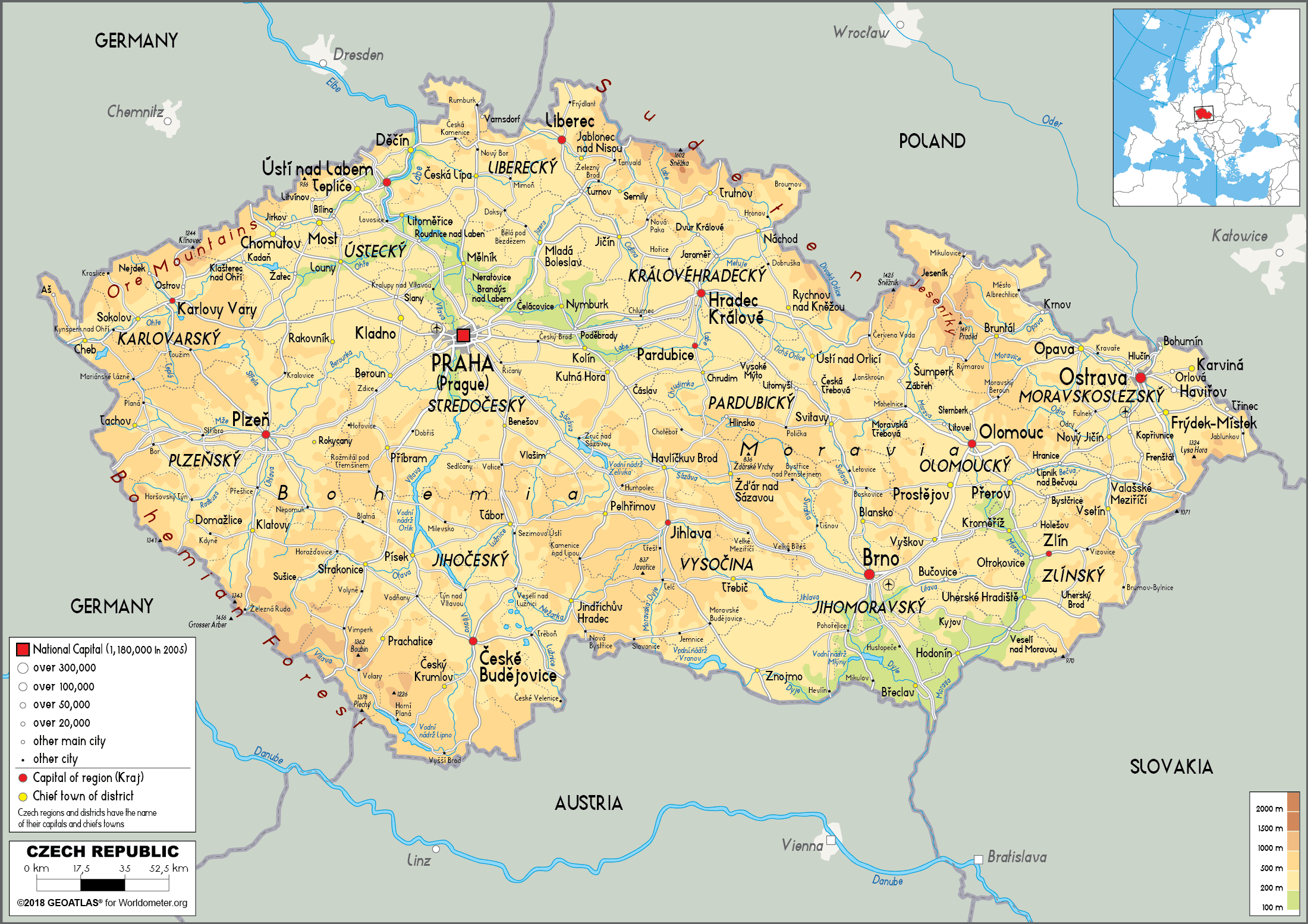 [Update] Bản đồ đất nước Séc (Czech Map) phóng to năm 2022 18