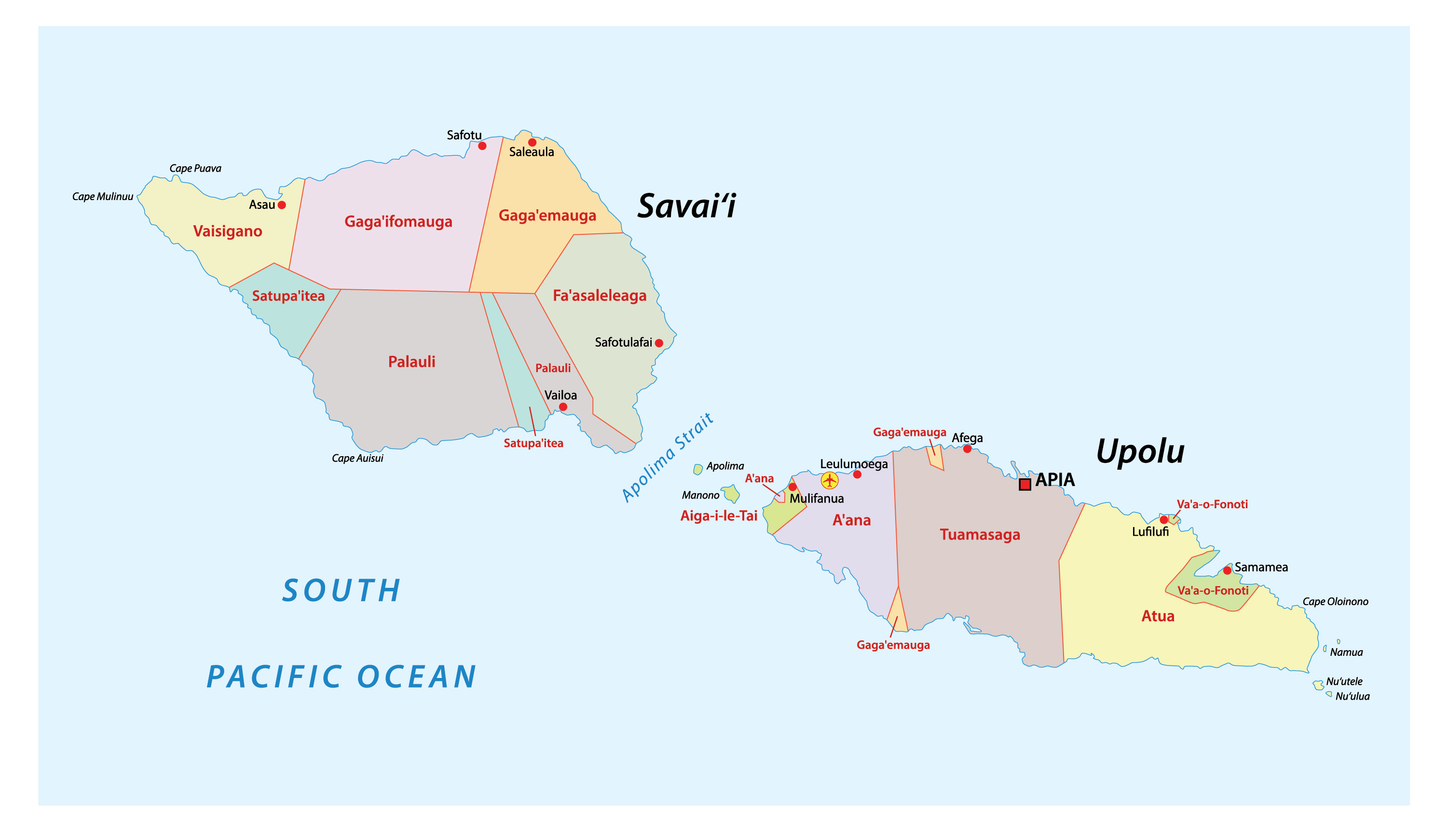 [Update] Bản đồ đất nước Samoa (Samoa Map) phóng to năm 2022 11