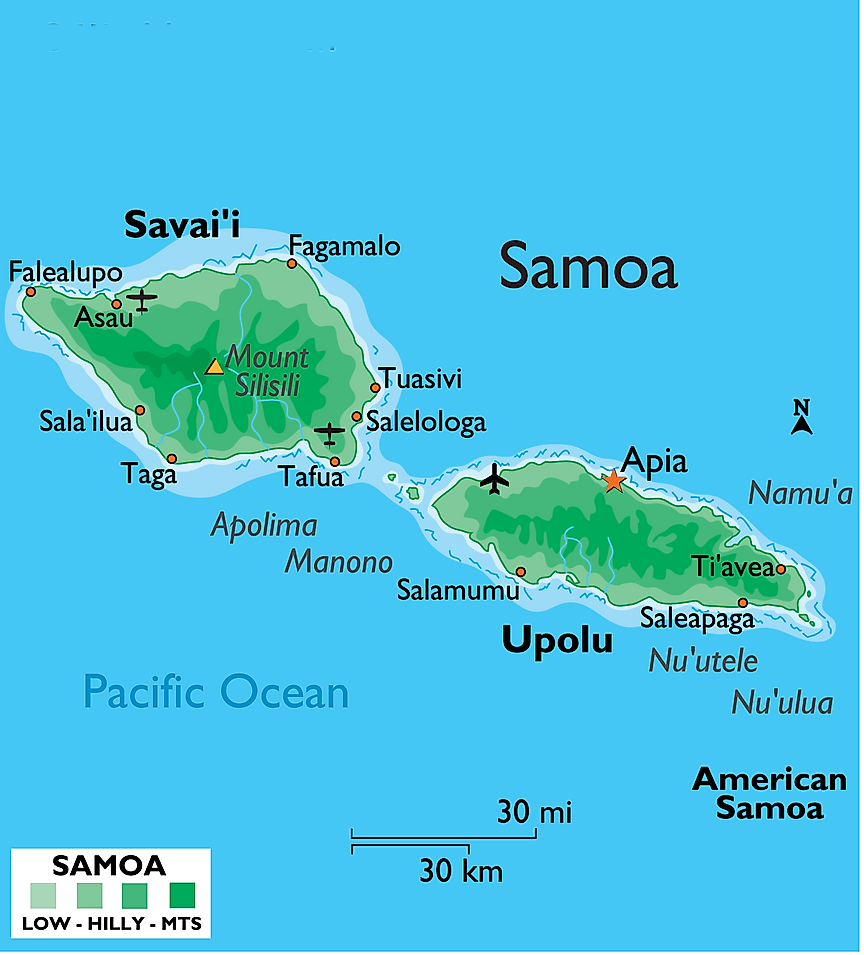 [Update] Bản đồ đất nước Samoa (Samoa Map) phóng to năm 2022 14