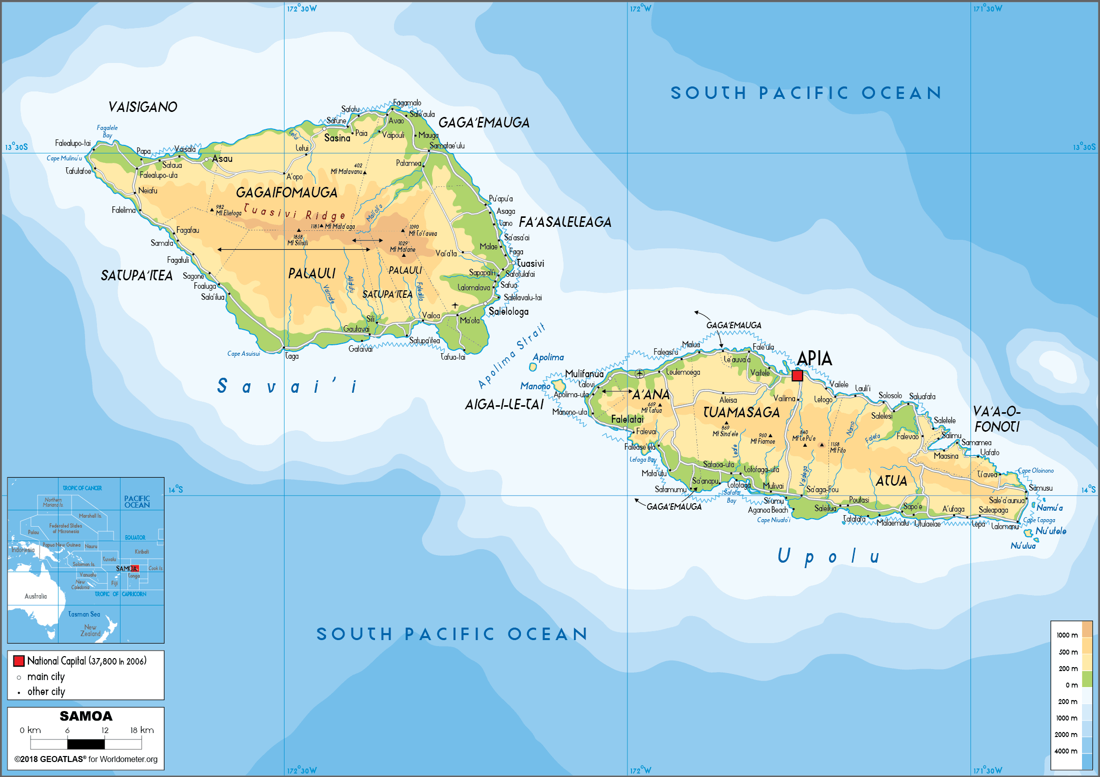 [Update] Bản đồ đất nước Samoa (Samoa Map) phóng to năm 2022 16