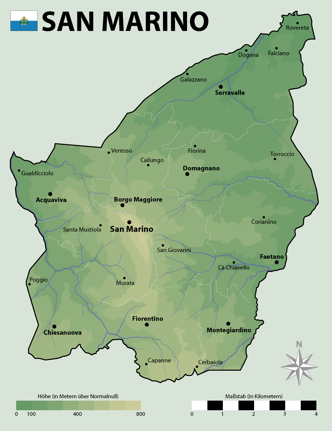 [Update] Bản đồ đất nước San Marino (San Marino Map) phóng to năm 2022 13