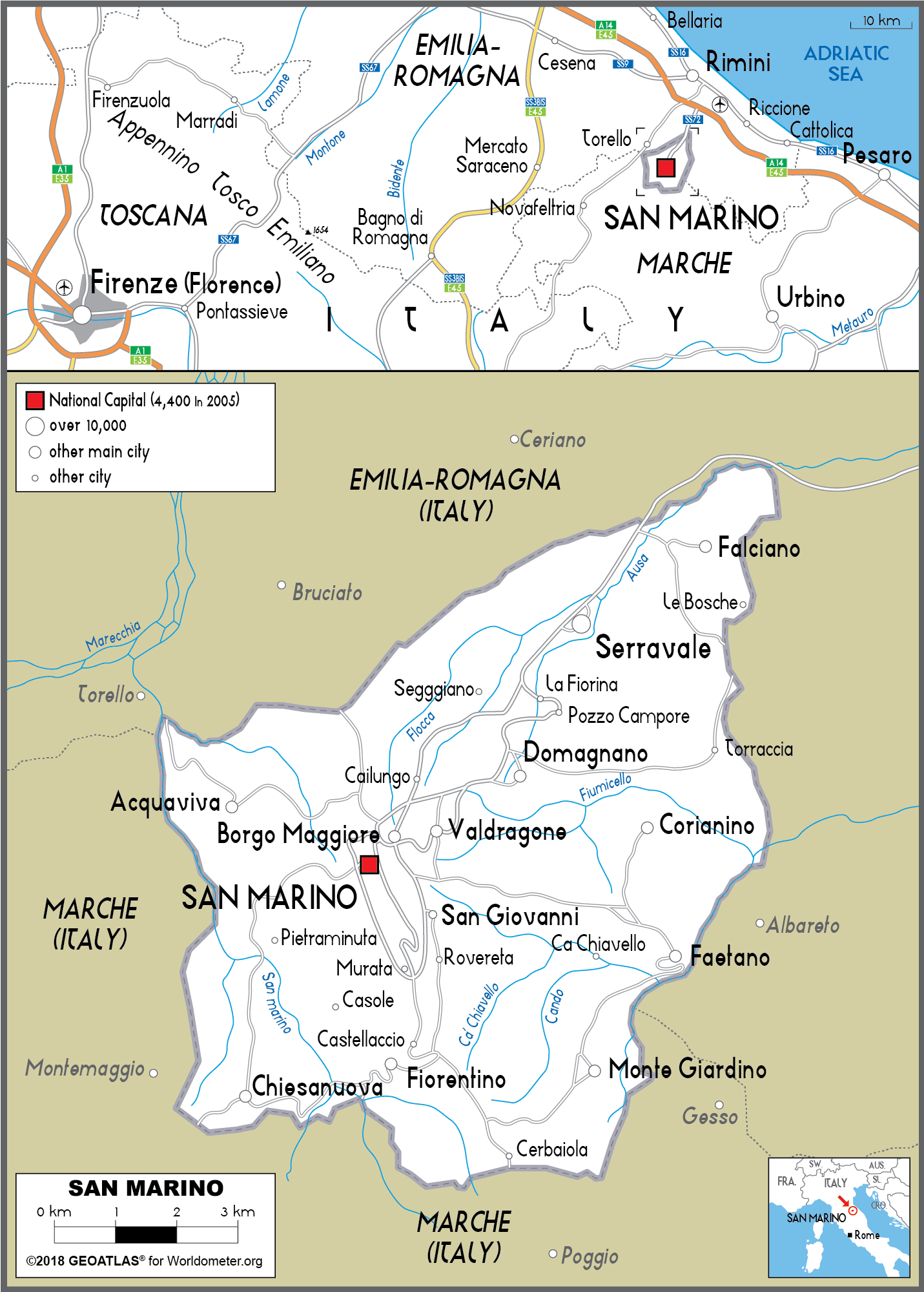 [Update] Bản đồ đất nước San Marino (San Marino Map) phóng to năm 2022 19