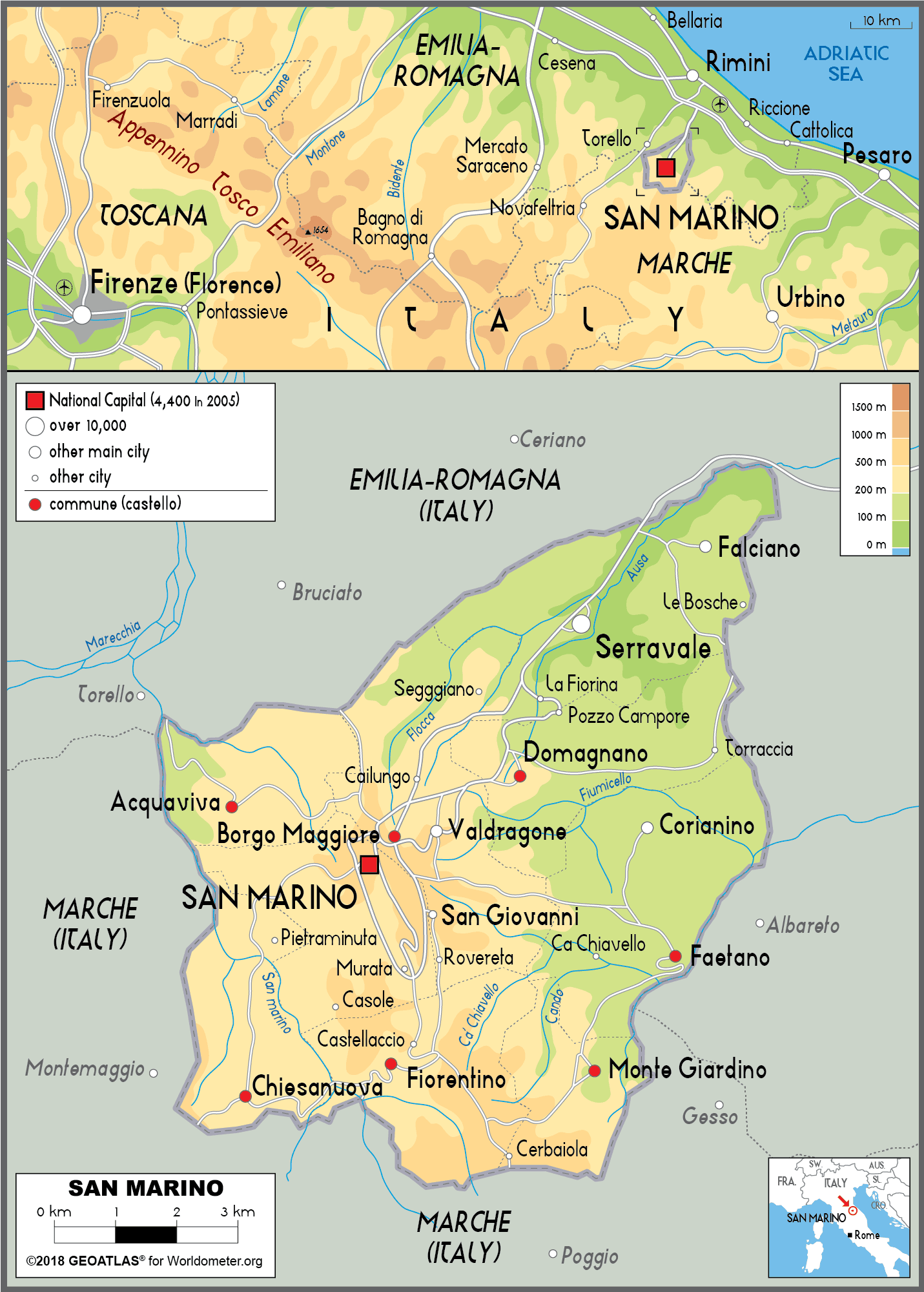 [Update] Bản đồ đất nước San Marino (San Marino Map) phóng to năm 2022 18