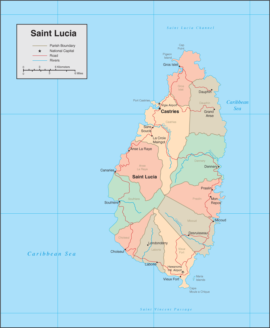 [Update] Bản đồ đất nước Saint Lucia (Saint Lucia Map) phóng to năm 2022 14