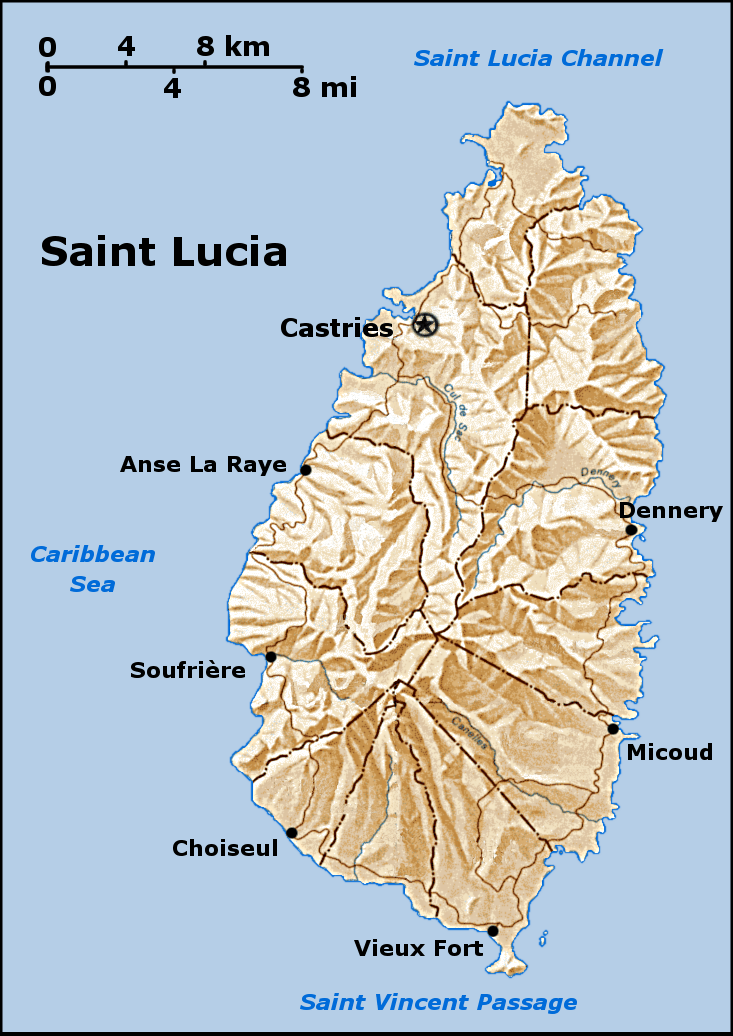 [Update] Bản đồ đất nước Saint Lucia (Saint Lucia Map) phóng to năm 2022 24