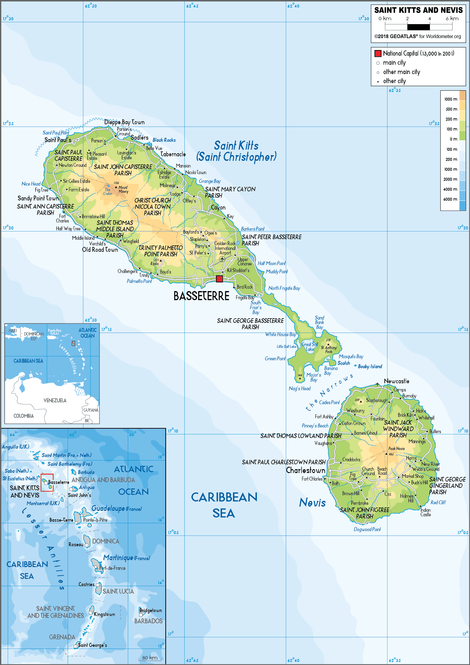 [Update] Bản đồ đất nước Saint Kitts và Nevis (Saint Kitts and Nevis Map) năm 2022 18