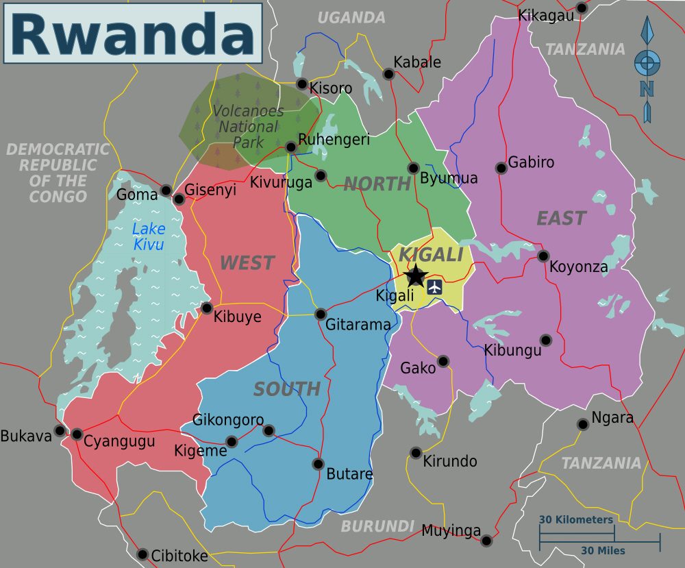 [Update] Bản đồ đất nước Cộng hòa Rwanda (Rwanda Map) phóng to năm 2022 19