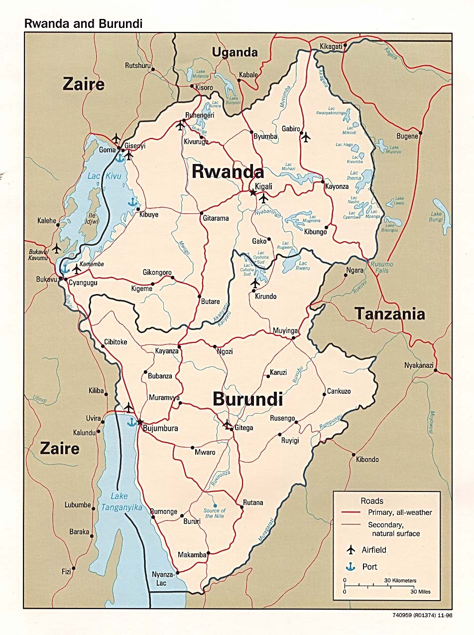 [Update] Bản đồ đất nước Cộng hòa Rwanda (Rwanda Map) phóng to năm 2022 20
