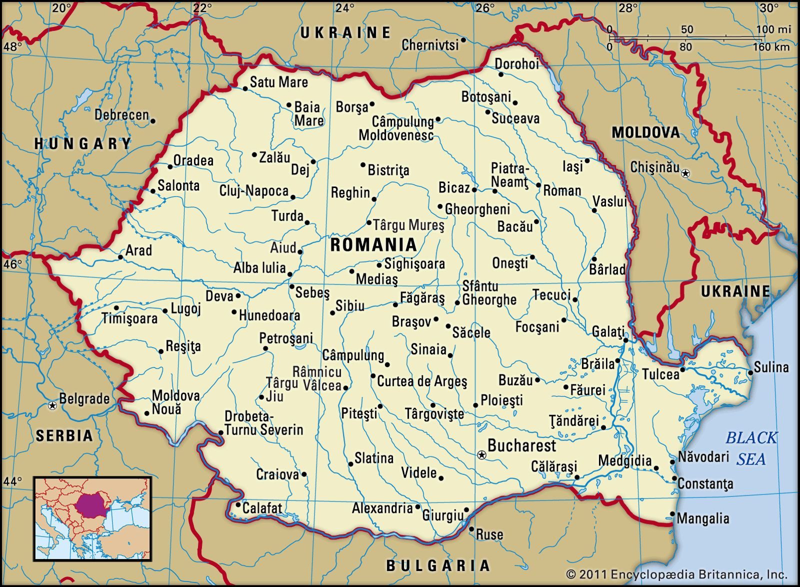 [Update] Bản đồ đất nước Cộng hòa Romania (Romania Map) phóng to năm 2022 16