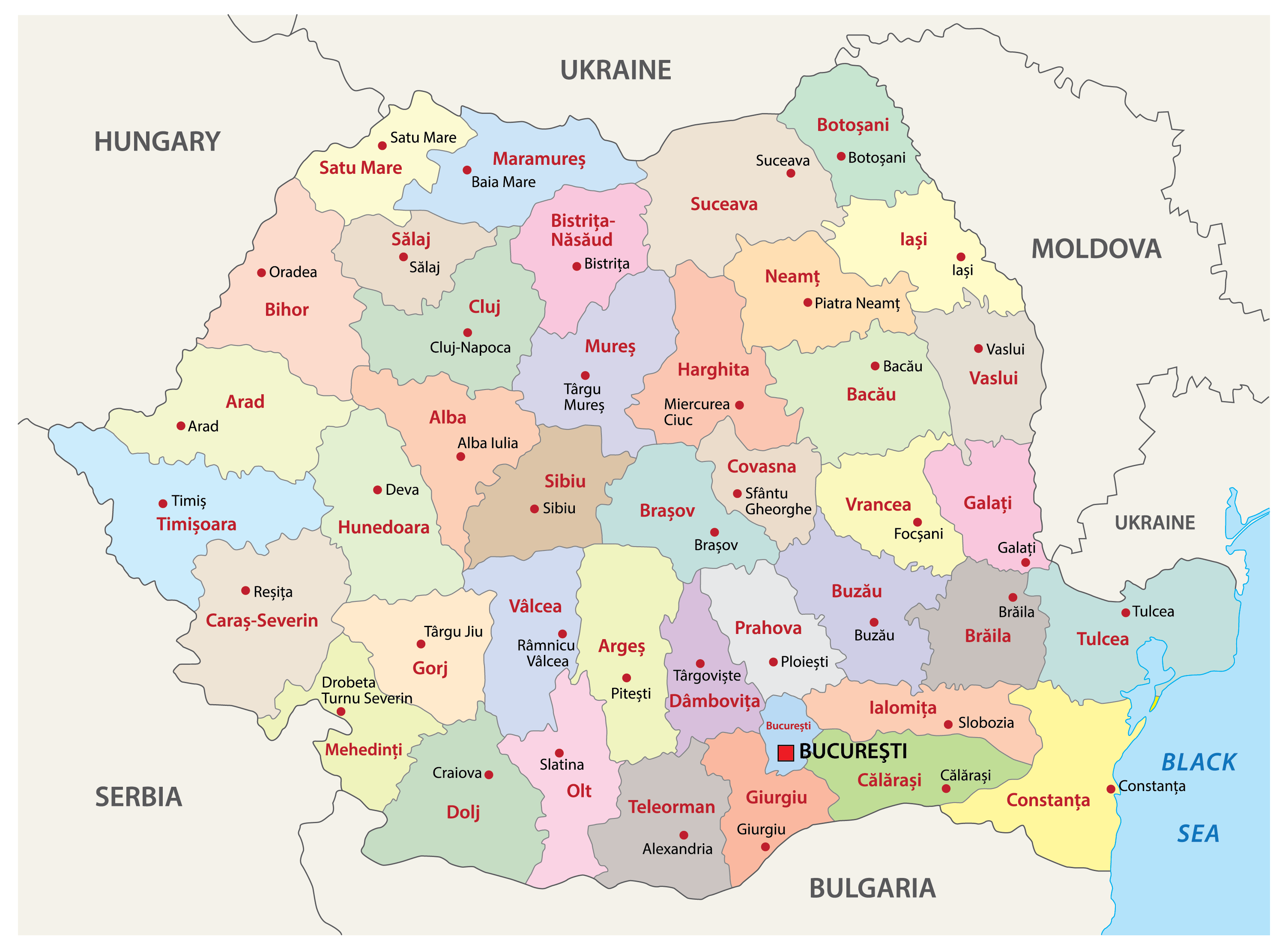 [Update] Bản đồ đất nước Cộng hòa Romania (Romania Map) phóng to năm 2022 26