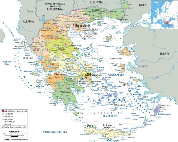 Bản đồ Hy Lạp