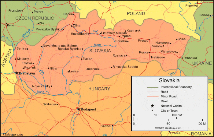 [Update] Bản đồ hành chính đất nước Slovakia (Slovakia Map) phóng to năm 2022 18