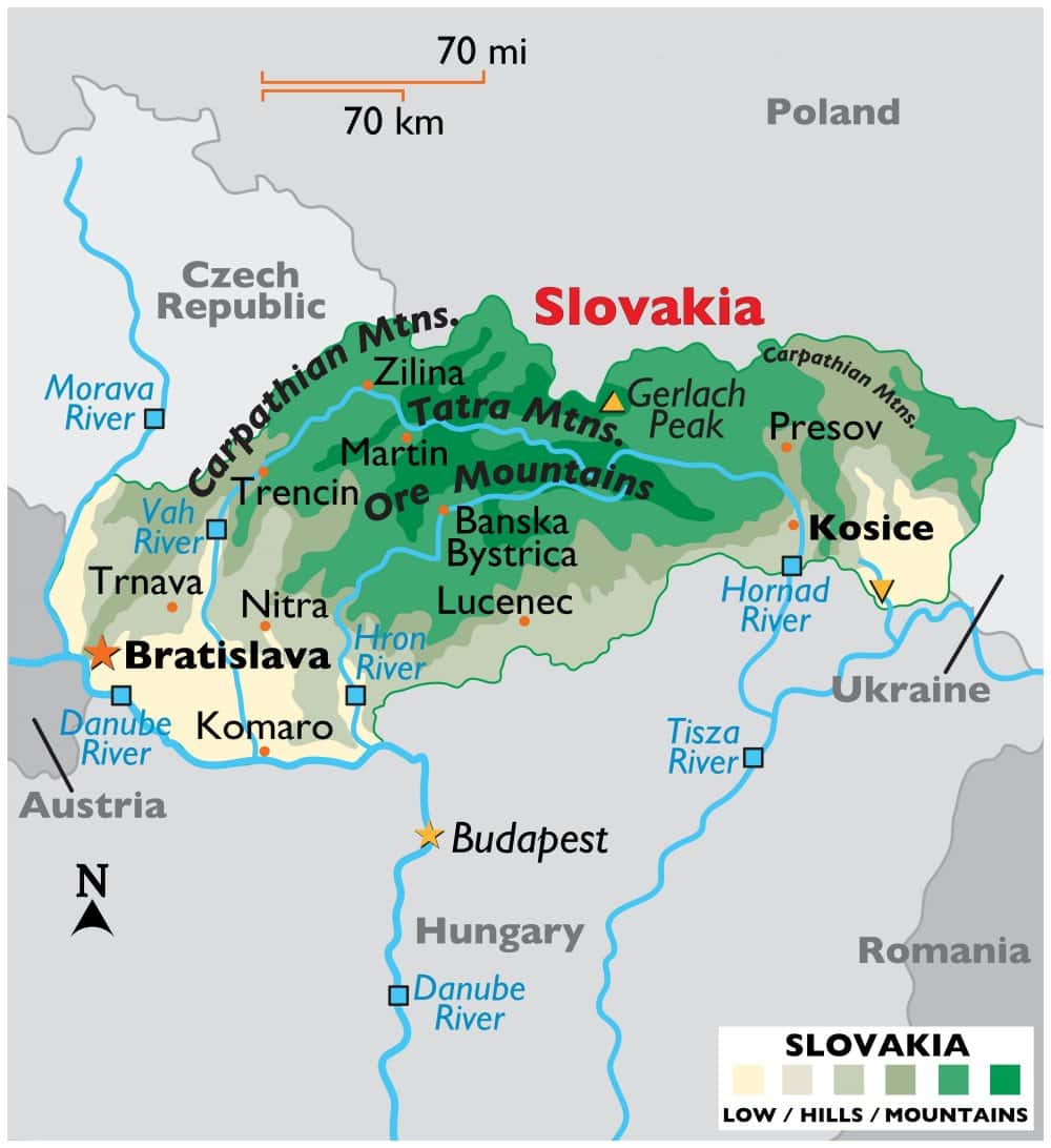 [Update] Bản đồ hành chính đất nước Slovakia (Slovakia Map) phóng to năm 2022 20