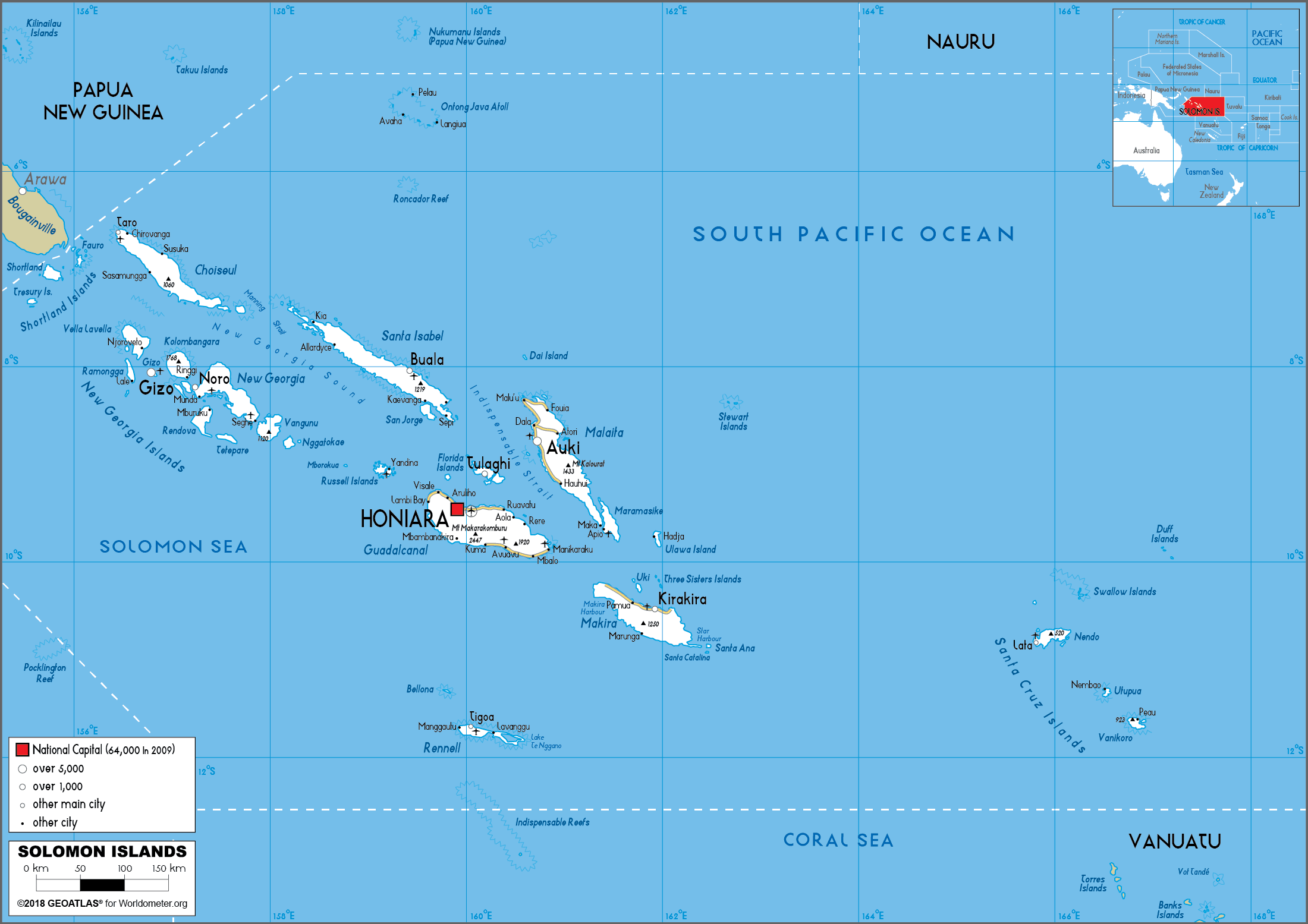[Update] Bản đồ Quần đảo Solomon (Solomon Map) phóng to năm 2022 18