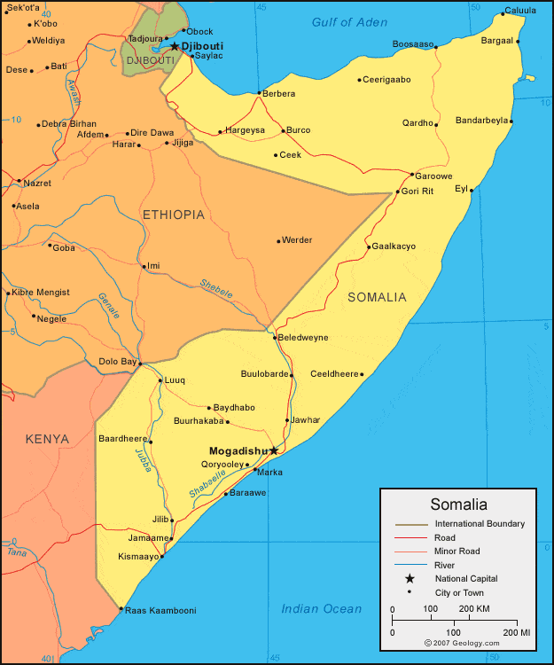 [Update] Bản đồ hành chính đất nước Somalia (Somalia Map) phóng to năm 2022 17