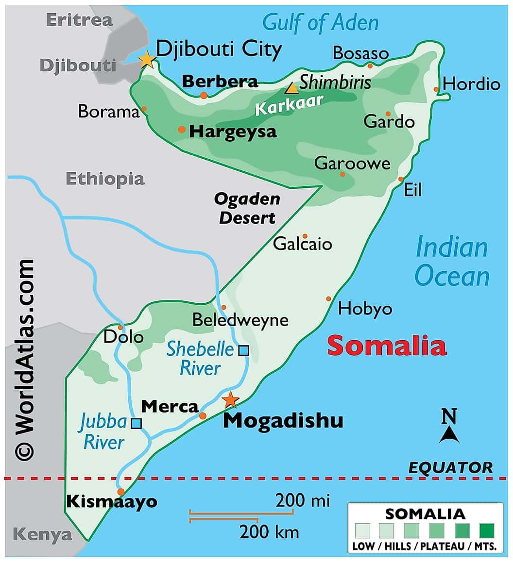 [Update] Bản đồ hành chính đất nước Somalia (Somalia Map) phóng to năm 2022 18