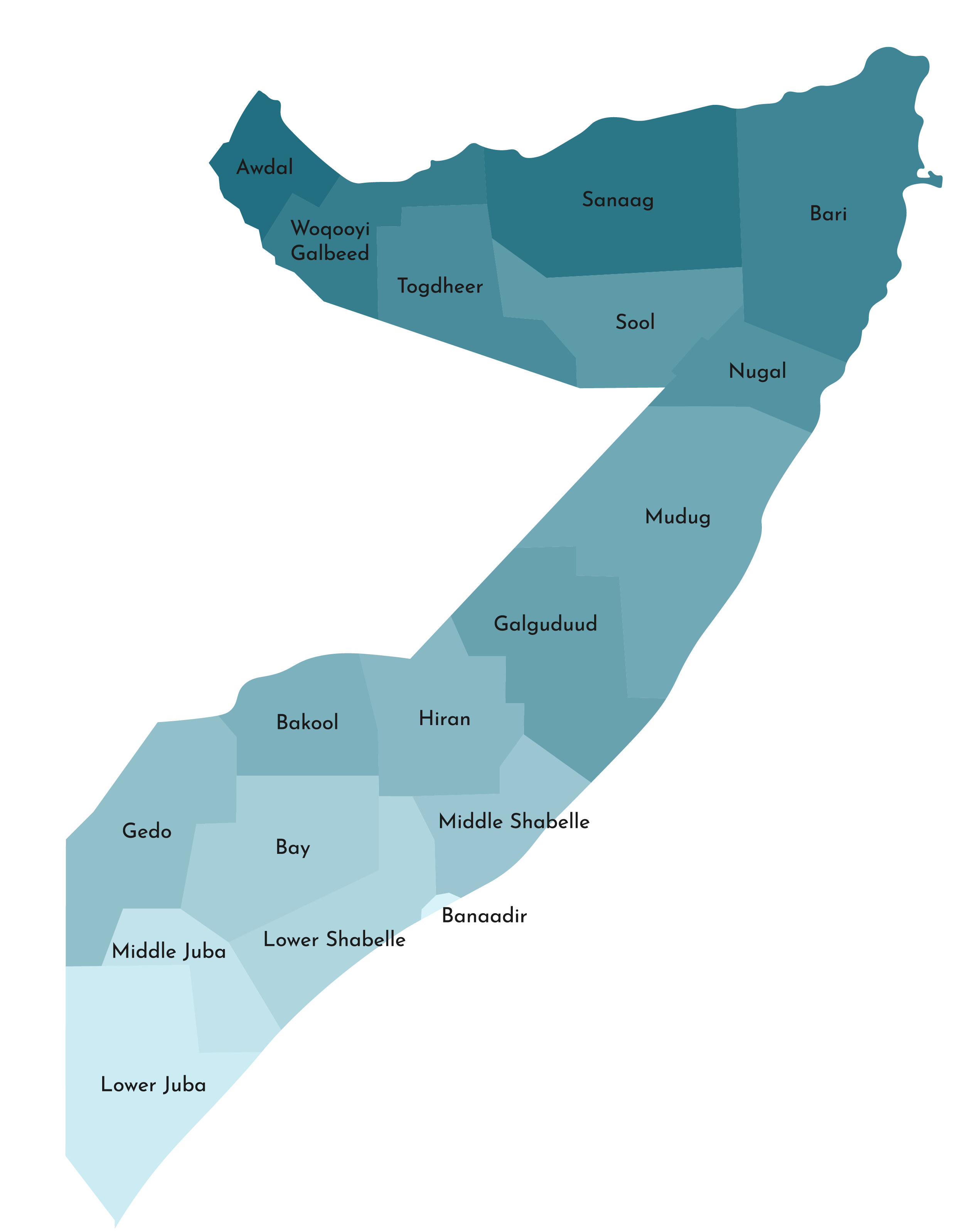 [Update] Bản đồ hành chính đất nước Somalia (Somalia Map) phóng to năm 2022 20