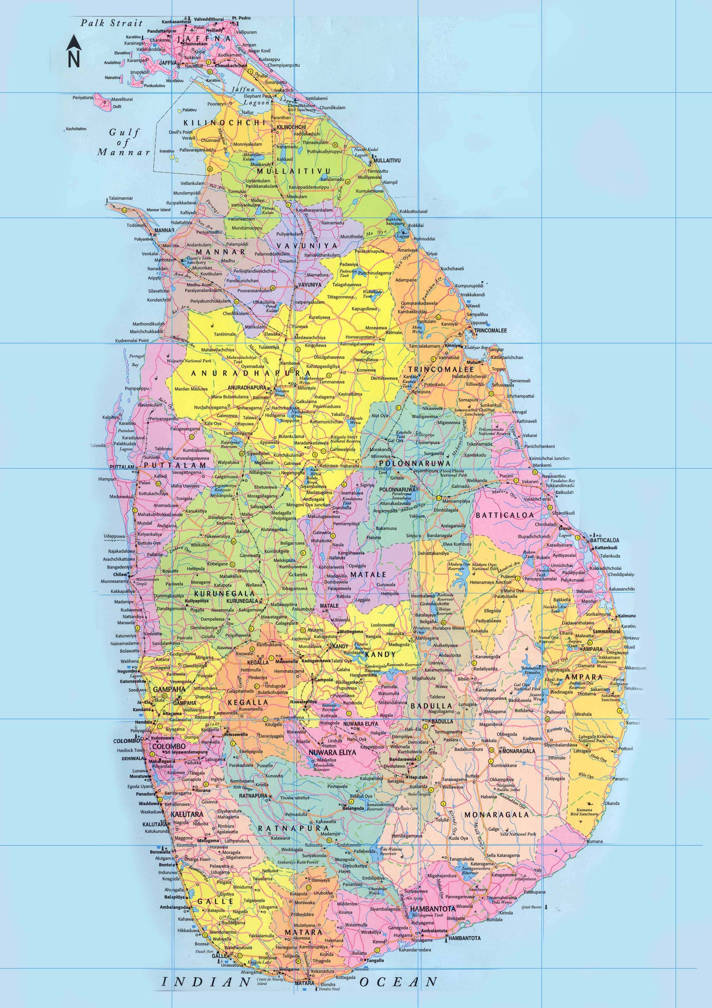 [Update] Bản đồ hành chính đất nước Sri Lanka (Sri Lanka Map) phóng to năm 2022 19
