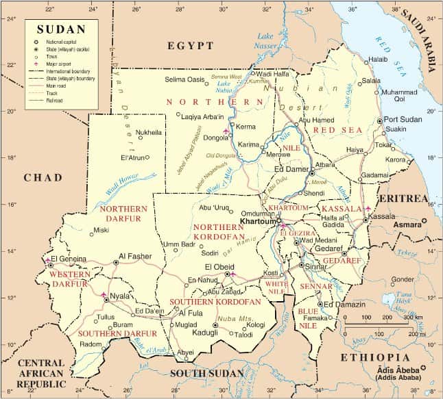 [Update] Bản đồ hành chính đất nước Sudan (Sudan Map) phóng to năm 2022 27