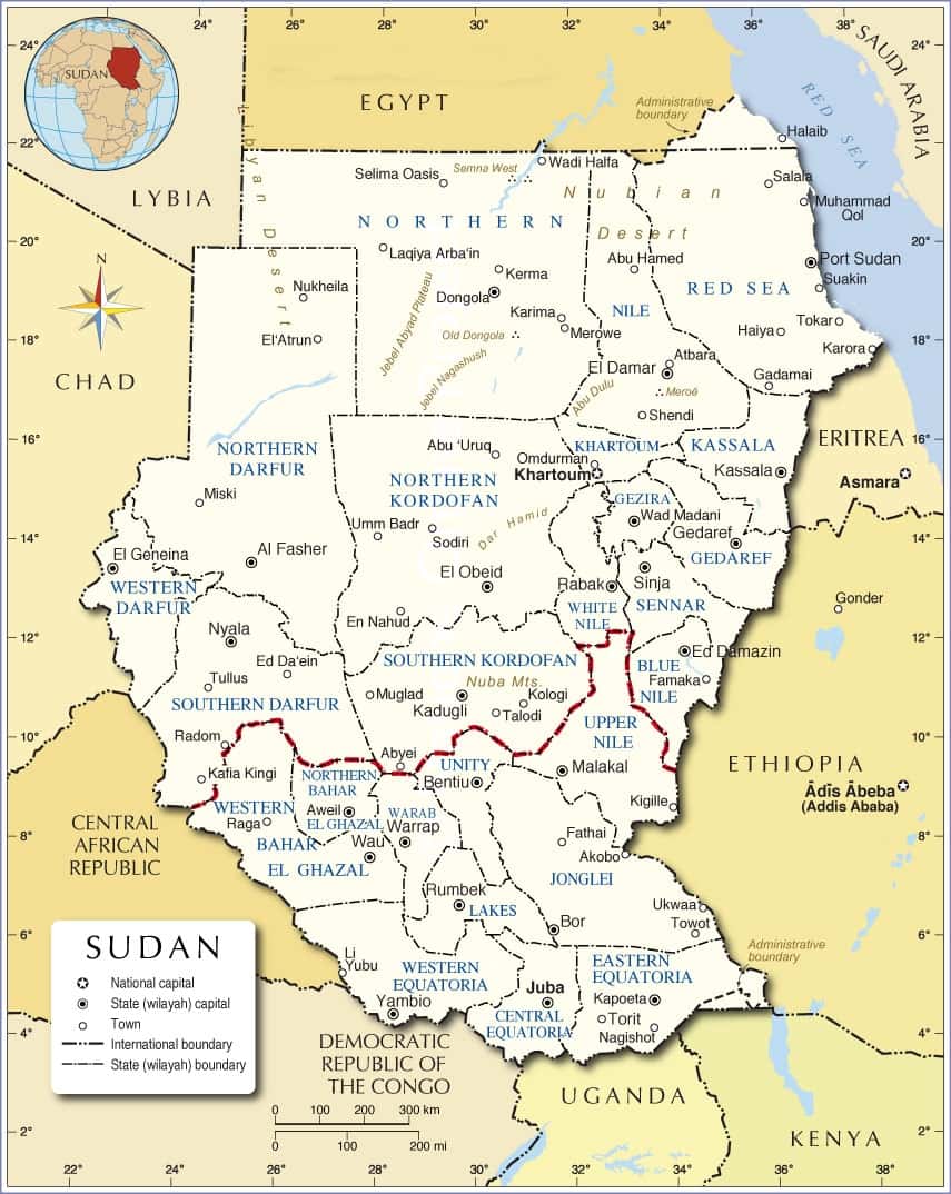 [Update] Bản đồ hành chính đất nước Sudan (Sudan Map) phóng to năm 2022 21