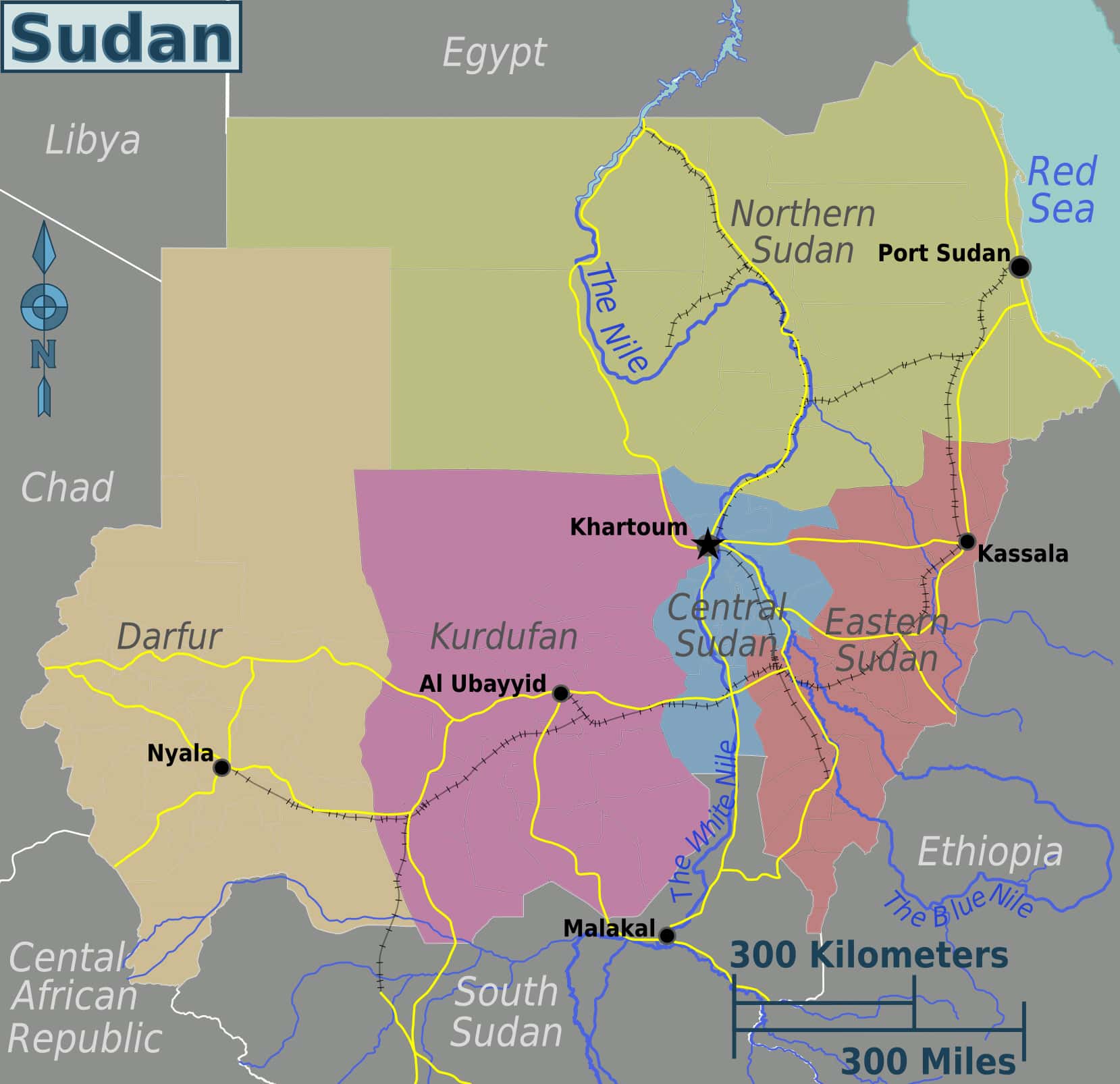[Update] Bản đồ hành chính đất nước Sudan (Sudan Map) phóng to năm 2022 22