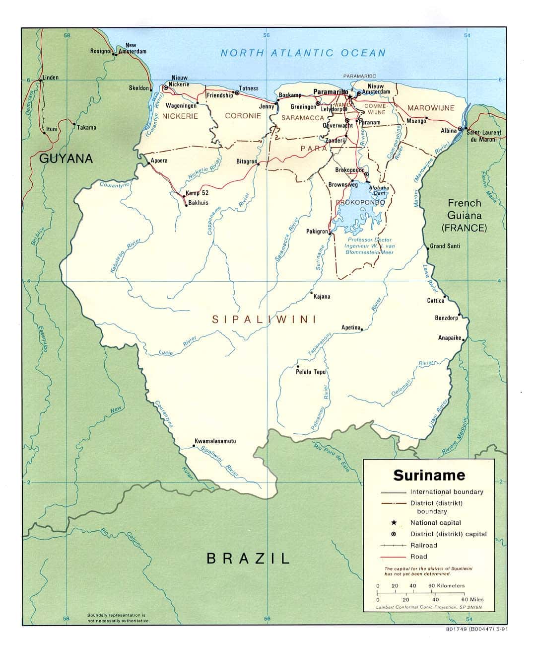 [Update] Bản đồ hành chính đất nước Suriname (Suriname Map) phóng to năm 2022 13