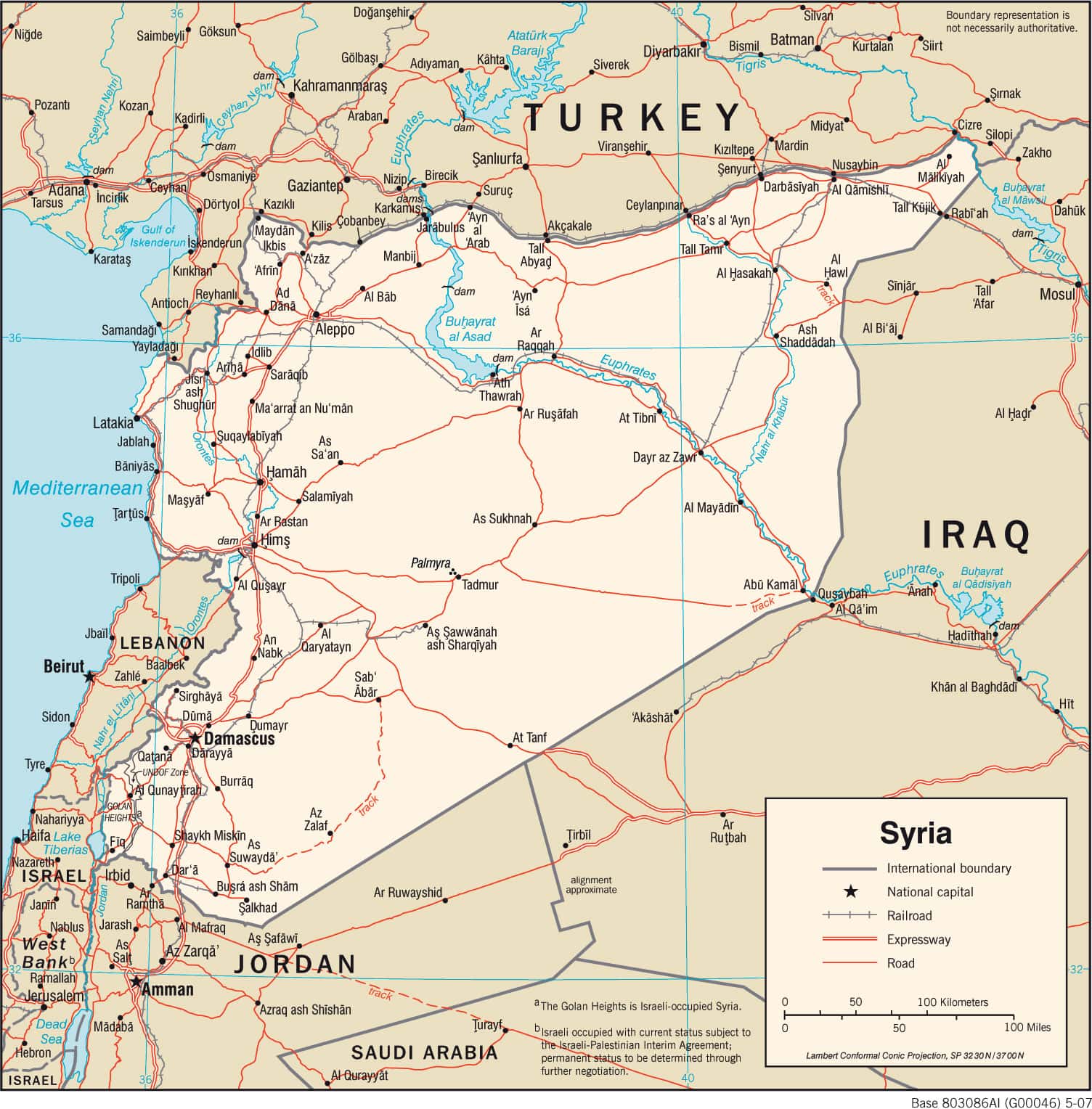 [Update] Bản đồ hành chính đất nước Ả Rập Syria (Syria Map) phóng to năm 2022 19