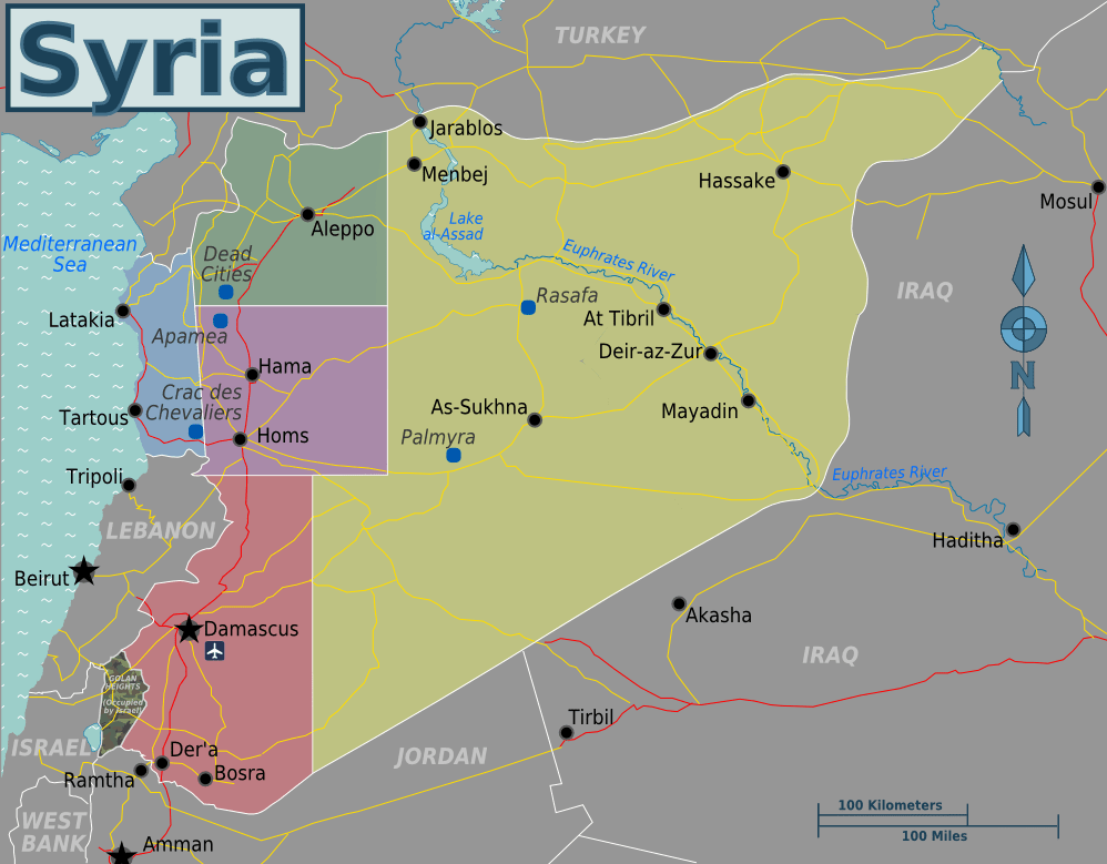 [Update] Bản đồ hành chính đất nước Ả Rập Syria (Syria Map) phóng to năm 2022 20