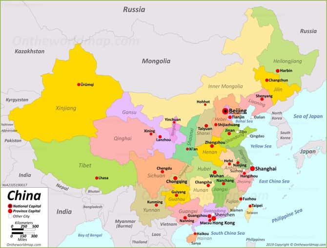 [Update] Bản đồ Trung Quốc (China) khổ lớn phóng to năm 2022 48