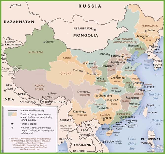 [Update] Bản đồ Trung Quốc (China) khổ lớn phóng to năm 2022 50