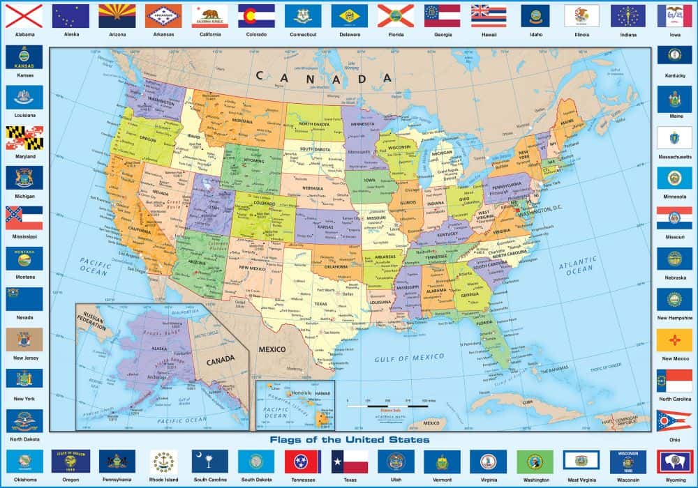[Update] Bản đồ đất nước Mỹ (Hoa Kỳ) khổ lớn mới nhất năm 2022 32