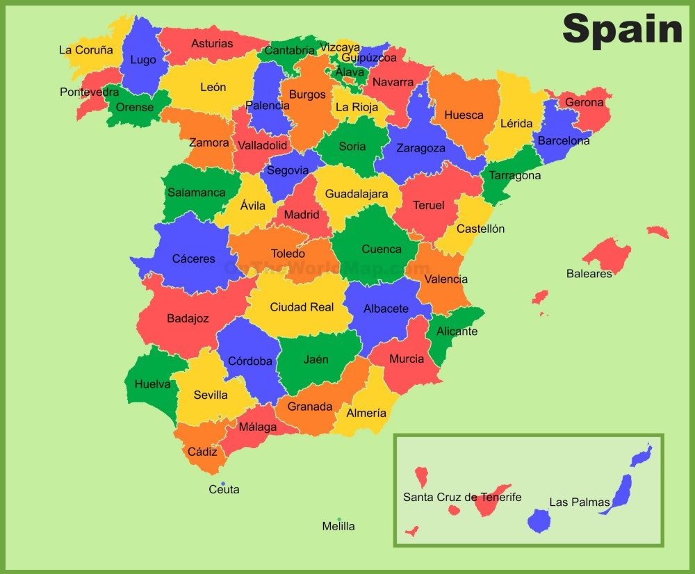 [Update] Bản đồ đất nước Tây Ban Nha (Spain) khổ lớn năm 2022 12