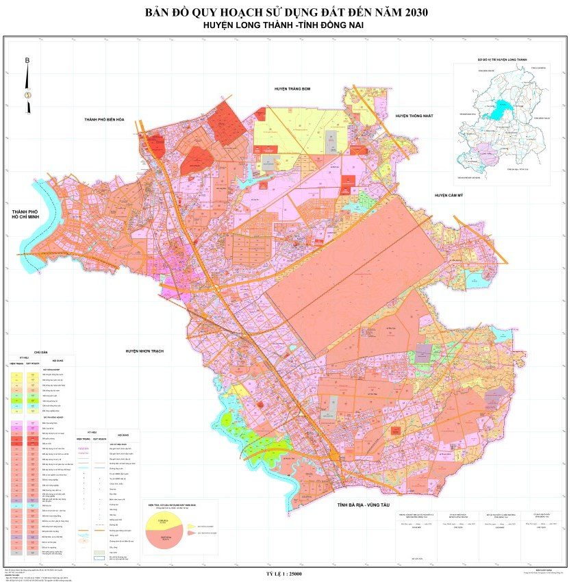  Bản đồ quy hoạch sử dụng đất huyện Long Thành đến năm 2030