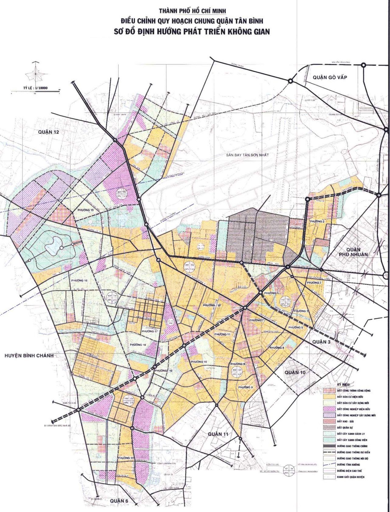 Bản đồ quy hoạch không gian tại Quận Tân Bình mới nhất