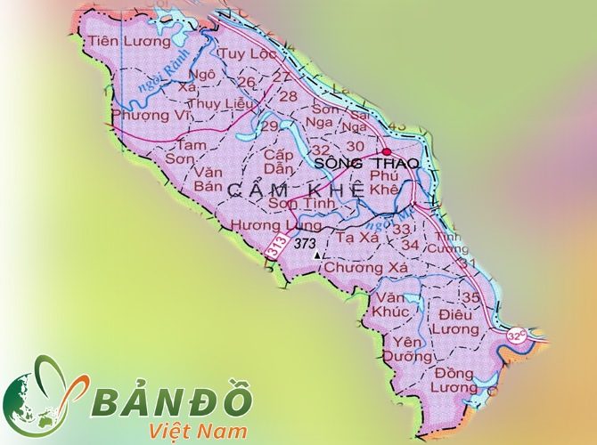[Update] Bản đồ hành chính tỉnh Phú Thọ khổ lớn năm [hienthinam] 9