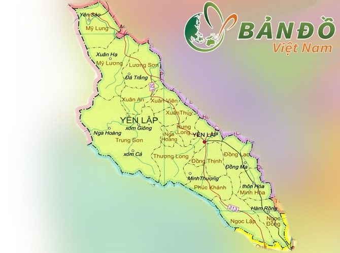 [Update] Bản đồ hành chính tỉnh Phú Thọ khổ lớn năm [hienthinam] 16