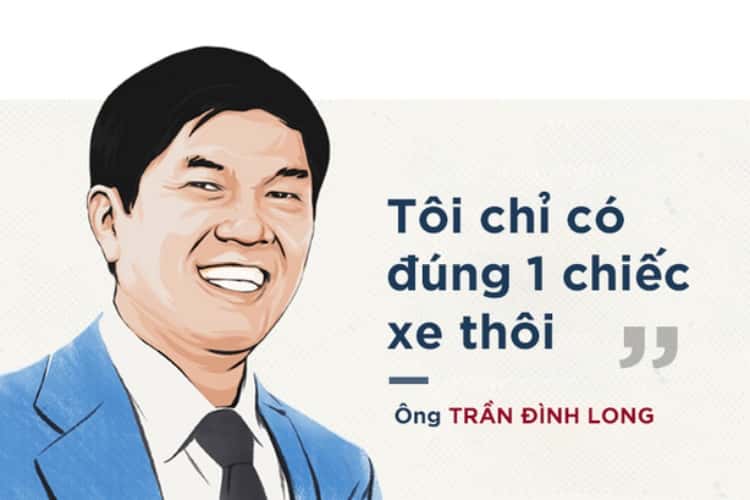 "Tôi chỉ có đúng 1 chiếc xe thôi" Chủ tích Hoà Phát Trần Đình Long