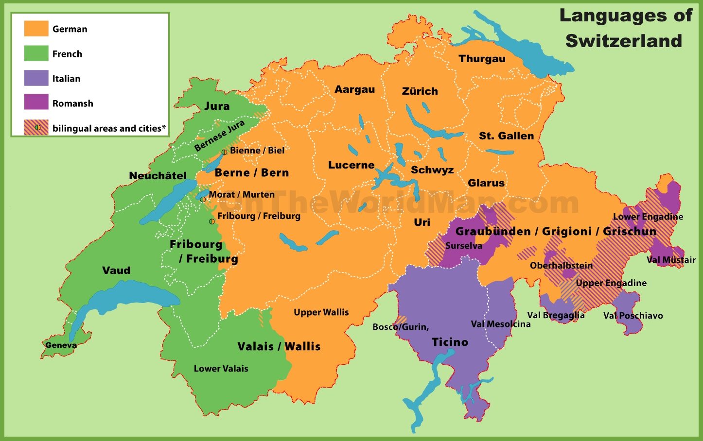 [Update] Bản đồ đất nước Thuỵ Sĩ (Switzerland) khổ lớn năm [hienthinam] 5