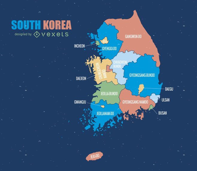 [Update] Bản đồ Hàn Quốc (Korea) khổ lớn phóng to năm [hienthinam] 9