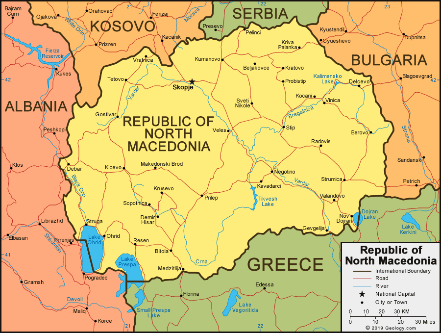 [Update] Bản đồ hành chính đất nước Macedonia (Macedonia Map) phóng to năm 2022 11
