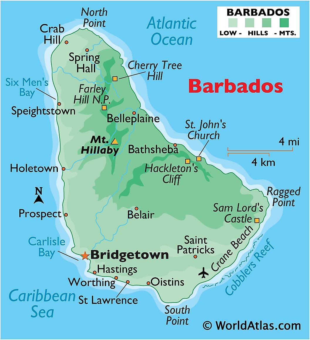 [Update] Bản đồ hành chính đất nước Barbados (Barbados Map) phóng to năm 2022 14