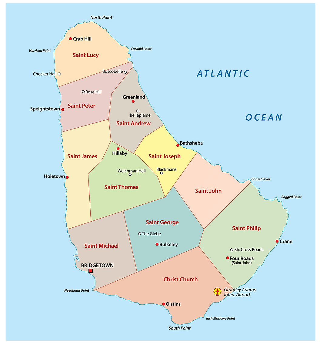 [Update] Bản đồ hành chính đất nước Barbados (Barbados Map) phóng to năm 2022 15
