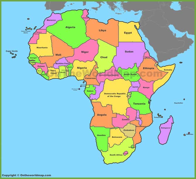 [Update] Bản đồ các nước Châu Phi (Africa Map) phóng to năm 2022 29