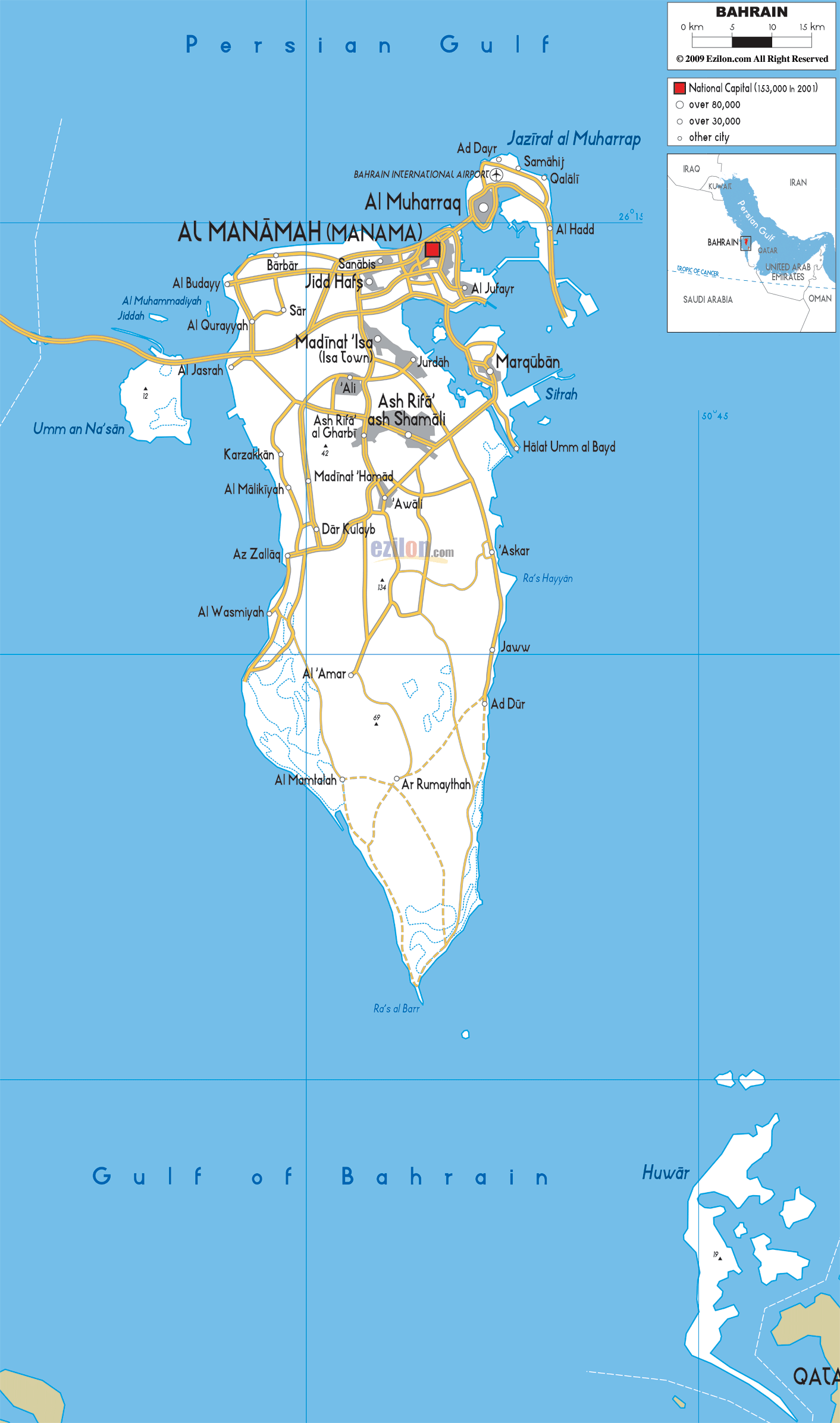 [Update] Bản đồ hành chính đất nước Bahrain (Bahrain Map) phóng to năm 2022 19