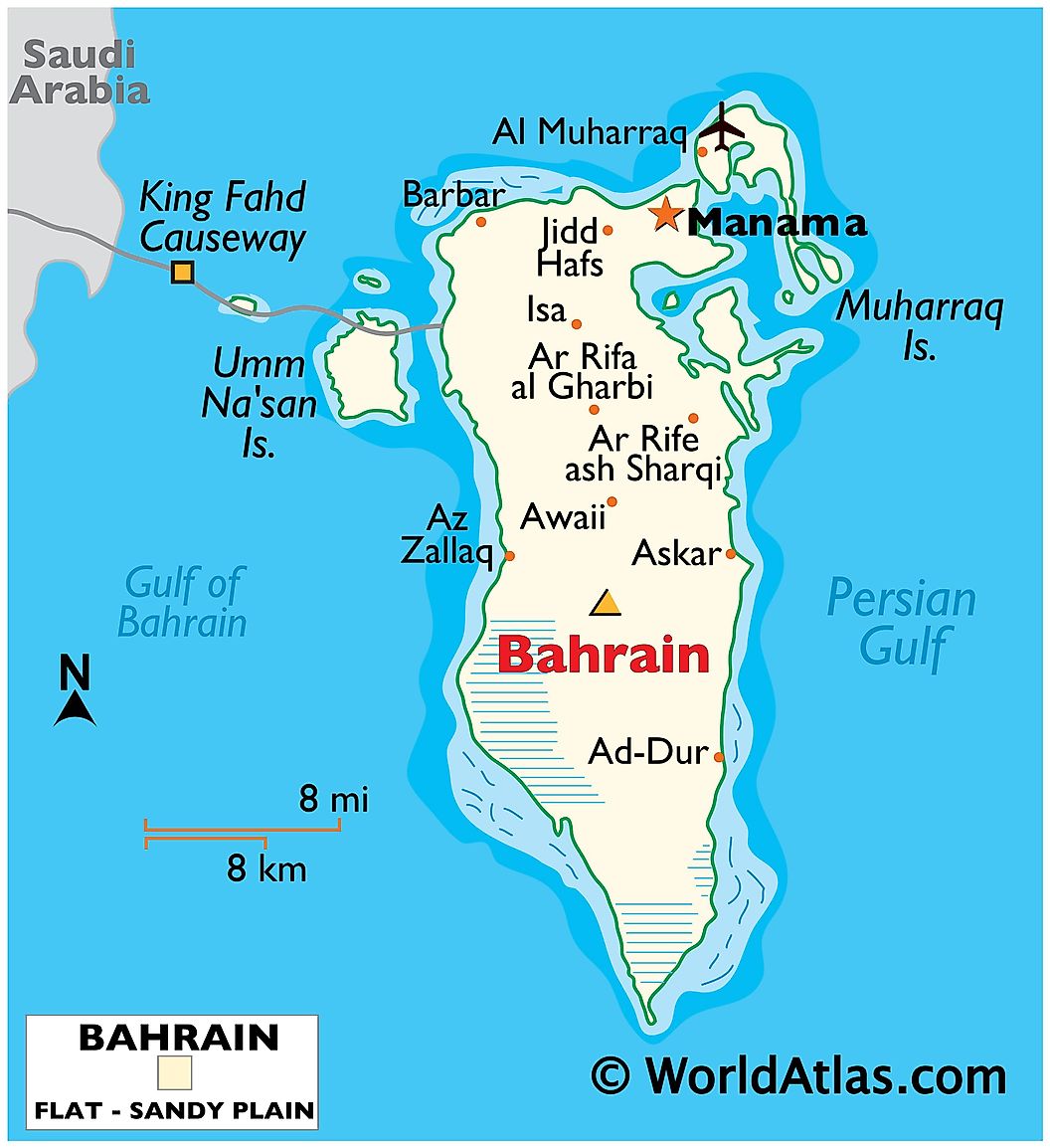 [Update] Bản đồ hành chính đất nước Bahrain (Bahrain Map) phóng to năm 2022 20