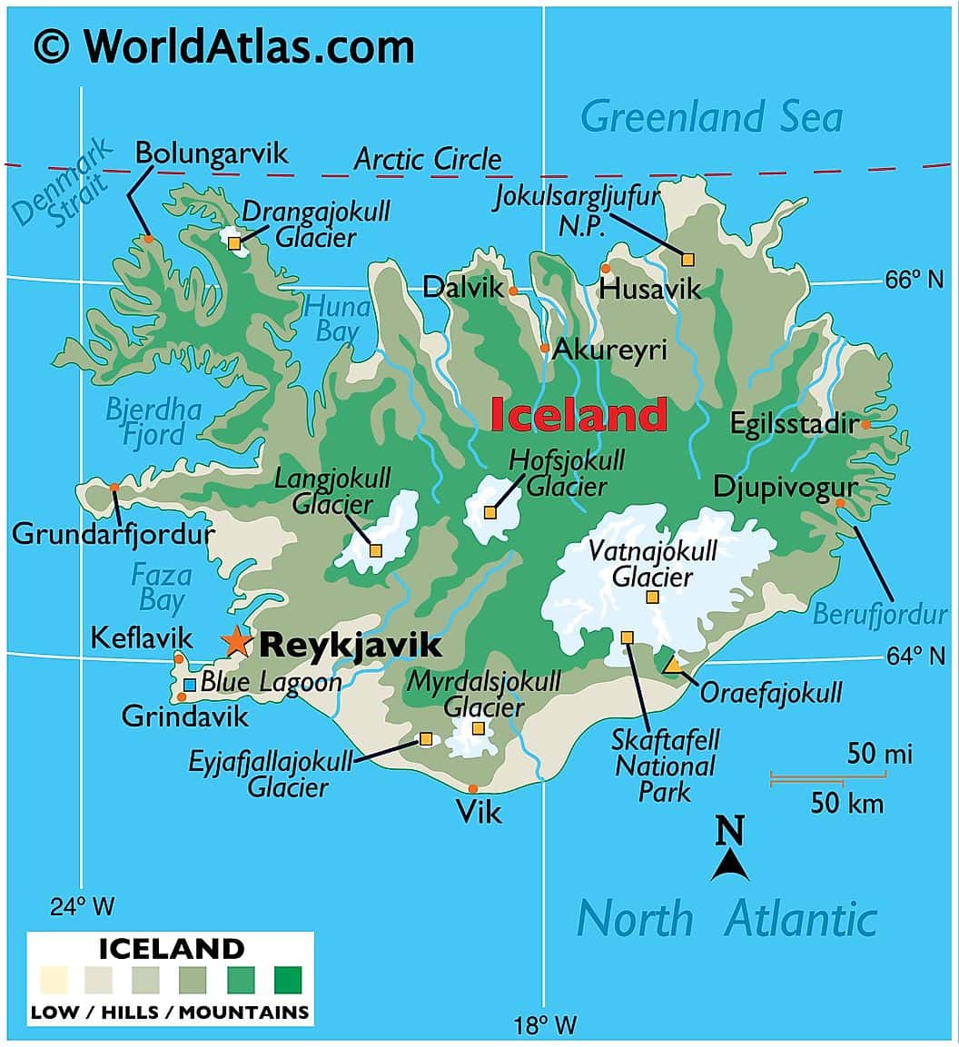 [Update] Bản đồ hành chính đất nước Iceland (Iceland Map) phóng to năm 2022 18