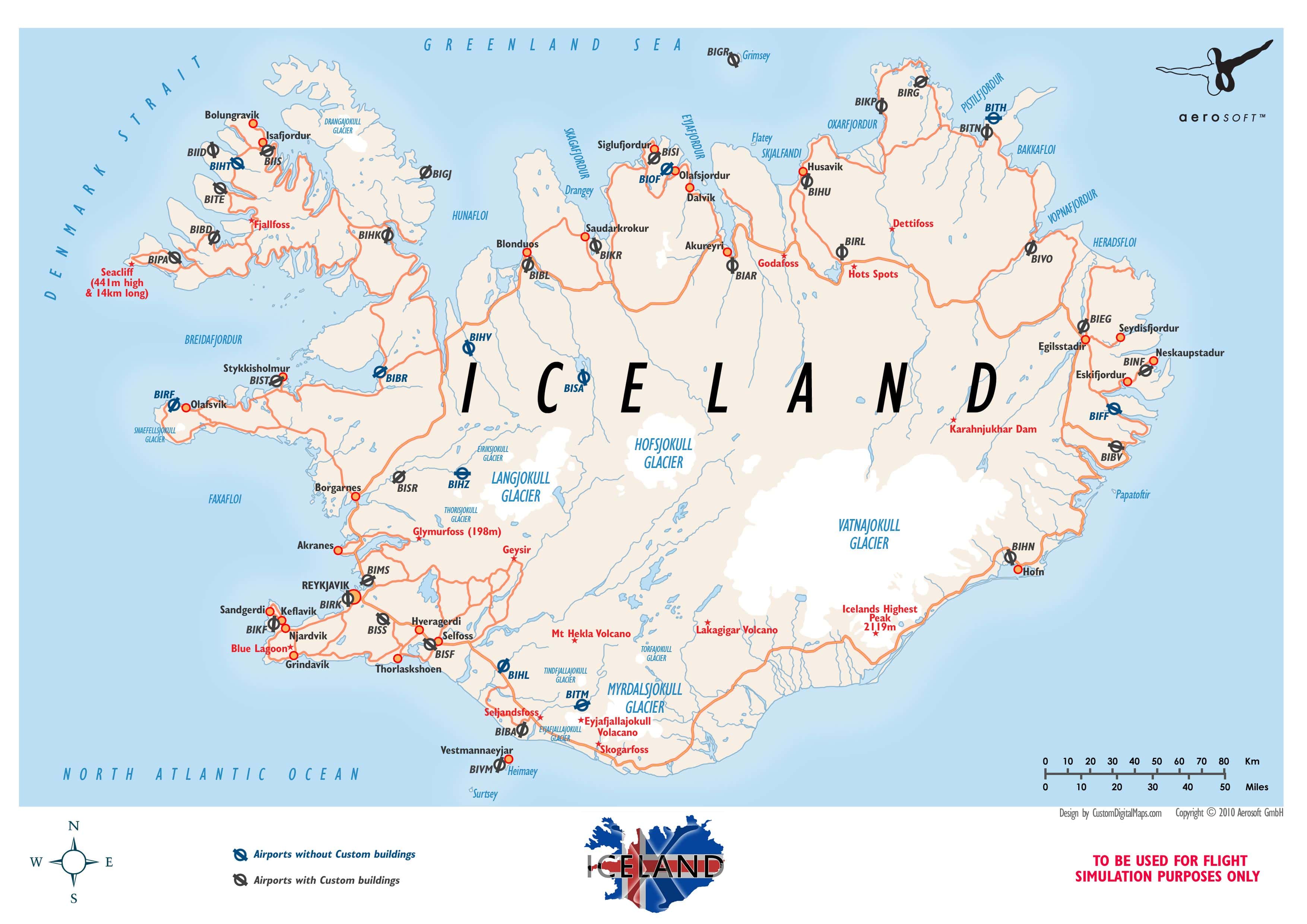 [Update] Bản đồ hành chính đất nước Iceland (Iceland Map) phóng to năm 2022 25