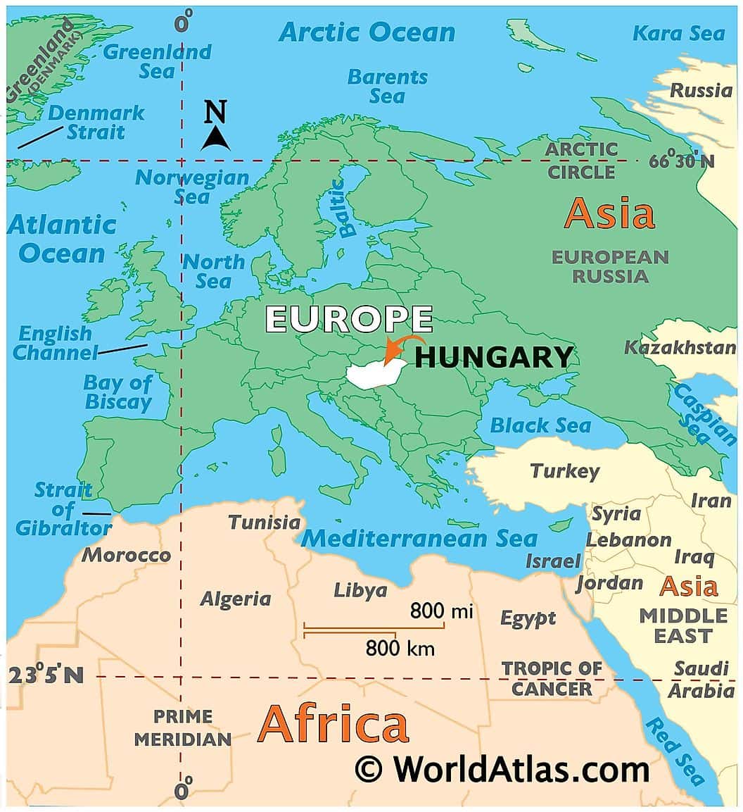 [Update] Bản đồ hành chính đất nước Hungary (Hungary Map) phóng to năm 2022 16